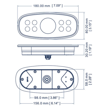 Panneau de commande PB559 JOYONWAY - dessin du produit