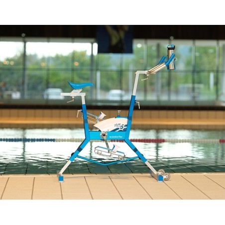 WR5 AIR Le vélo piscine spinning - au bord d'une piscine