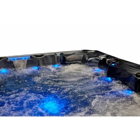 Spa Floride - 5 places - couleur noir - leds bleues